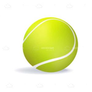 Isolated tennis ball